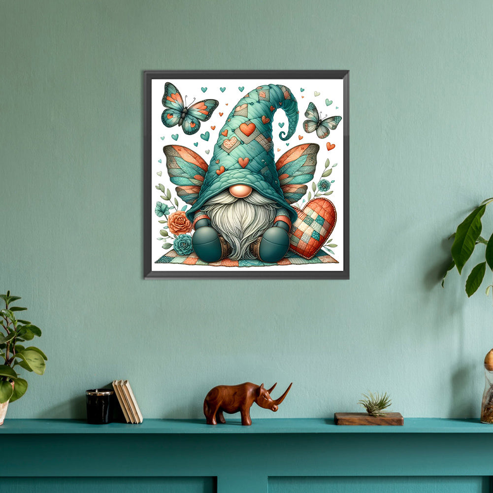 Butterfly Gnome - Full Round Drill Diamond Painting 30*30CM
