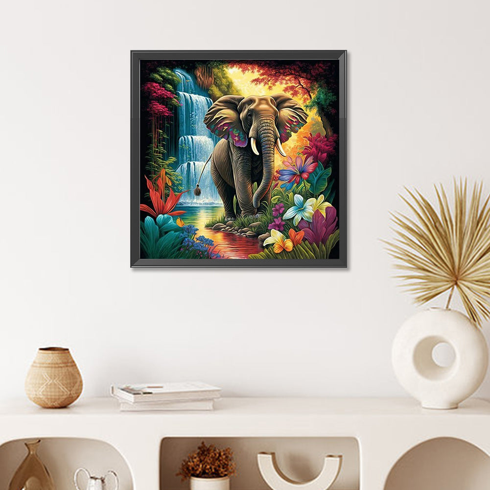 Elephant - Full Round Drill Diamond Painting 50*50CM