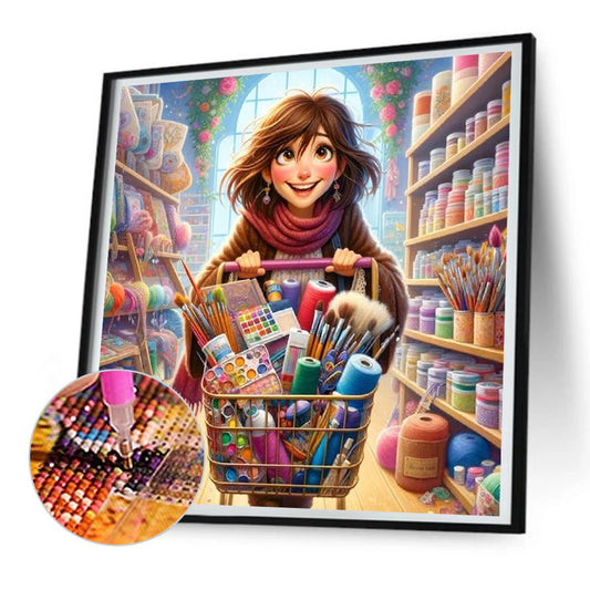 Handmade Girl - Full Round Drill Diamond Painting 30*30CM