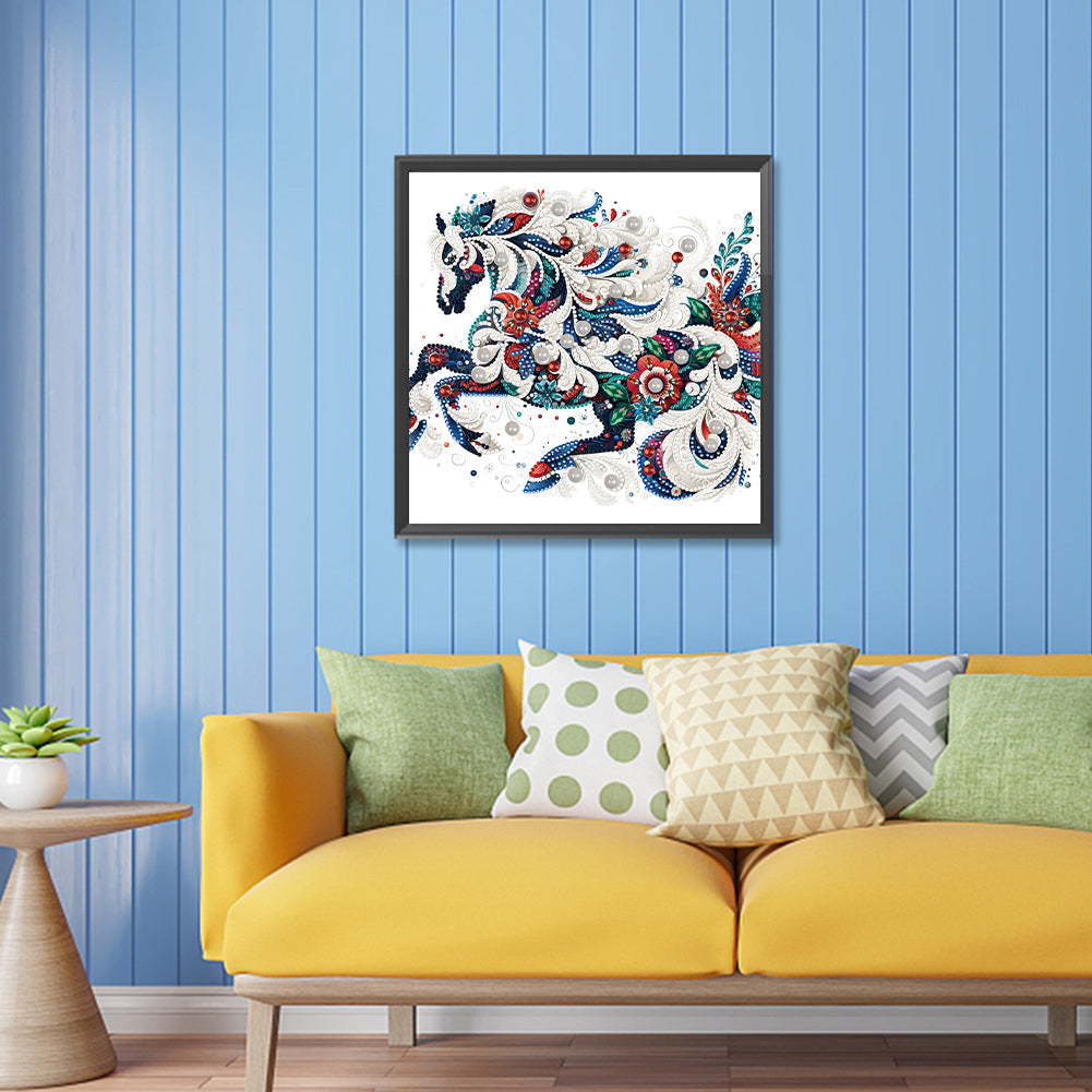 Exquisite Horse - Special Shaped Drill Diamond Painting 30*30CM