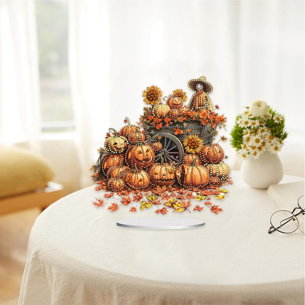 Special Shape Pumpkin Carriage Desktop Diamond Art Kits Bedroom Table Decor