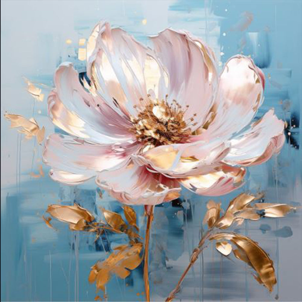 Platinum Flower - Full Round Drill Diamond Painting 40*40CM