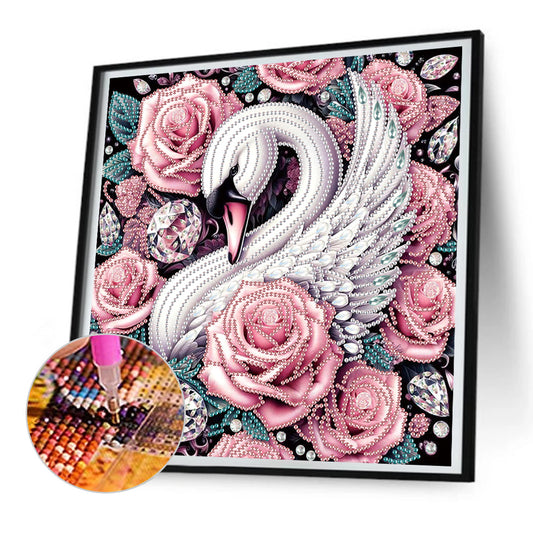 Swan - Special Shaped Drill Diamond Painting 30*30CM