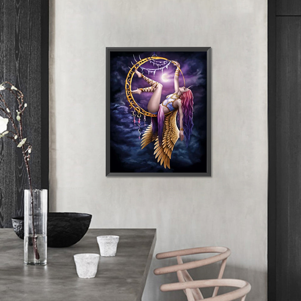 Dreamcatcher Girl - Full AB Round Drill Diamond Painting 40*50CM
