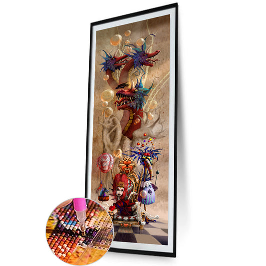 Funny Bird Alice In Wonderland - Full Round Drill Diamond Painting 30*90CM