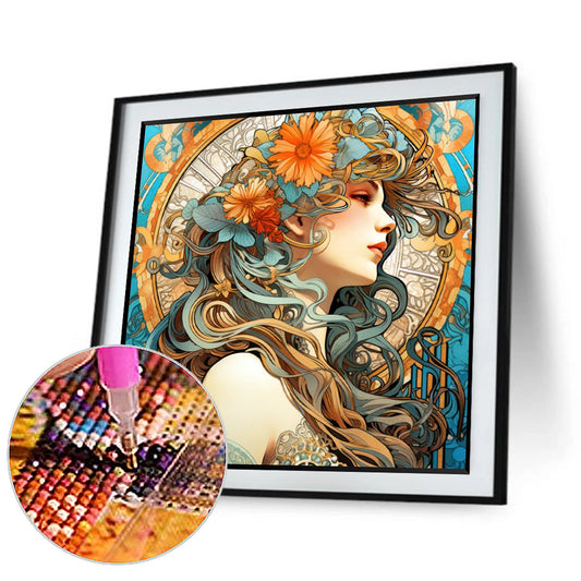 Cool Goddess - Full Round Drill Diamond Painting 40*40CM