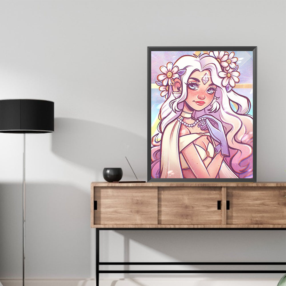 Comic Girl - Full Square Drill Diamond Painting 40*50CM