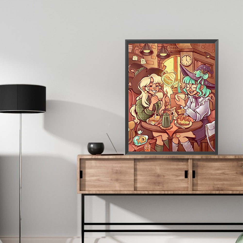 Comic Girl - Full Square Drill Diamond Painting 40*50CM