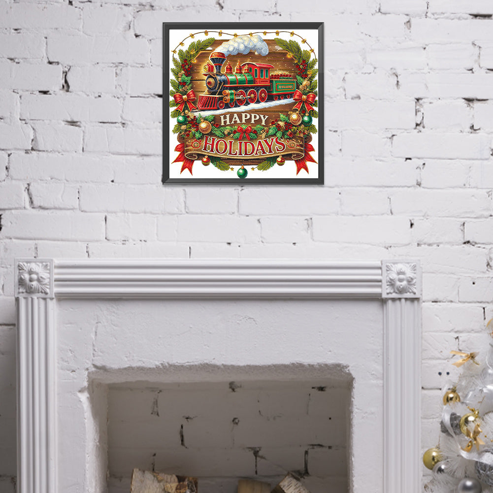 Christmas Train - Special Shaped Drill Diamond Painting 40*40CM