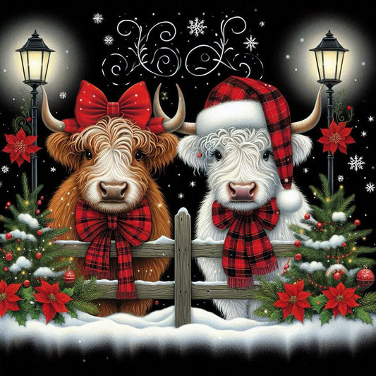 Christmas Yak - Full Square Drill Diamond Painting 30*30CM