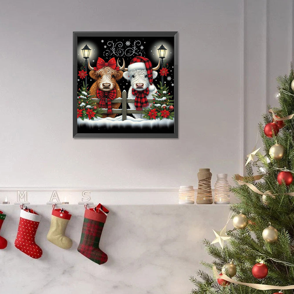 Christmas Yak - Full Square Drill Diamond Painting 30*30CM