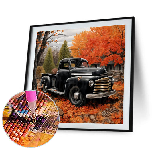 Woods Classic Car - Full Round Drill Diamond Painting 40*40CM