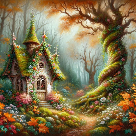 Forest Cabin - Full Square Drill Diamond Painting 30*30CM