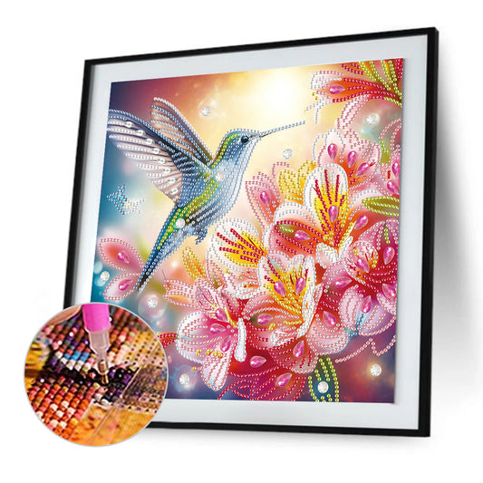 Hummingbird - Special Shaped Drill Diamond Painting 30*30CM