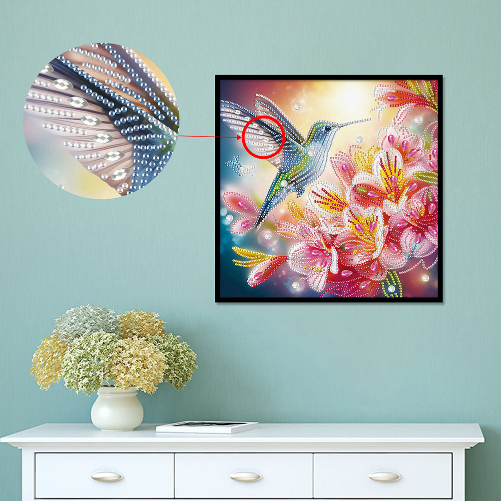 Hummingbird - Special Shaped Drill Diamond Painting 30*30CM