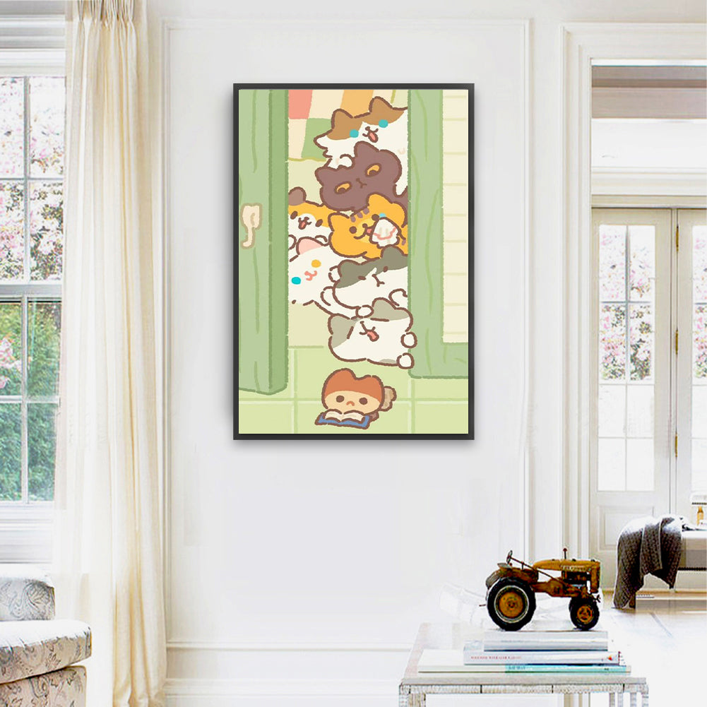 Cute Animals - Full Square Drill Diamond Painting 40*60CM