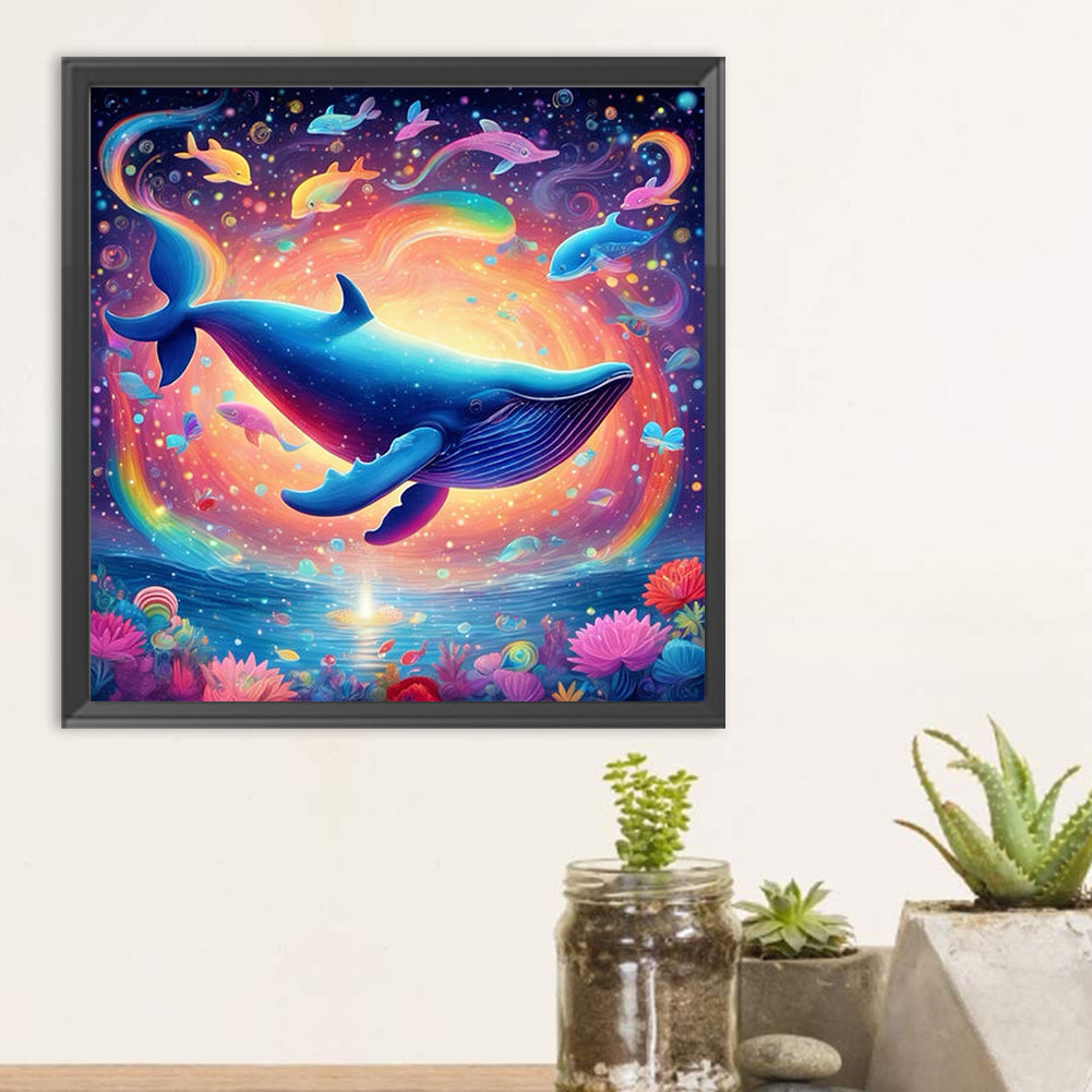 Dream Whale - Full Round Drill Diamond Painting 30*30CM