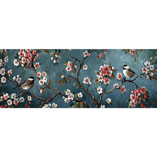 Flower And Bird Painting - Full Square Drill Diamond Painting 80*30CM