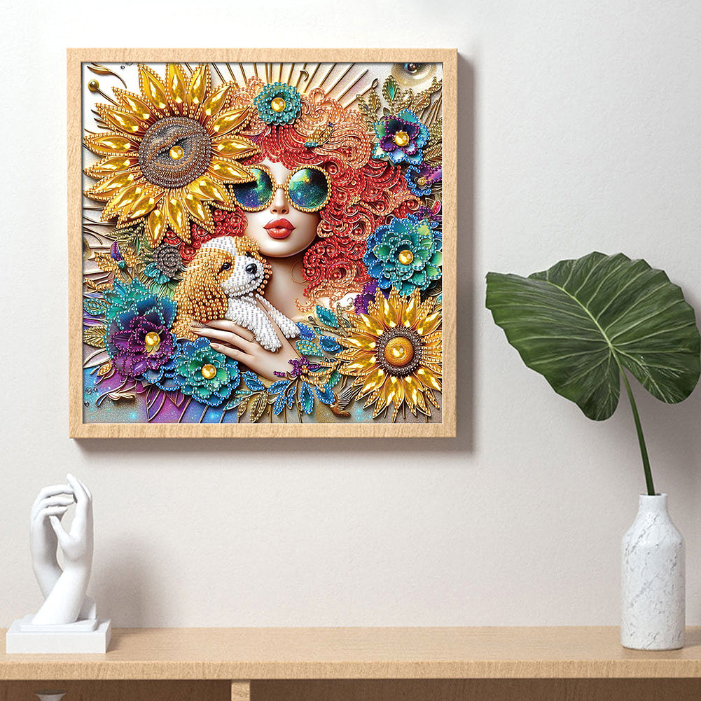 Beauty - Partial Special-Shaped Drill Diamond Painting 30*30CM