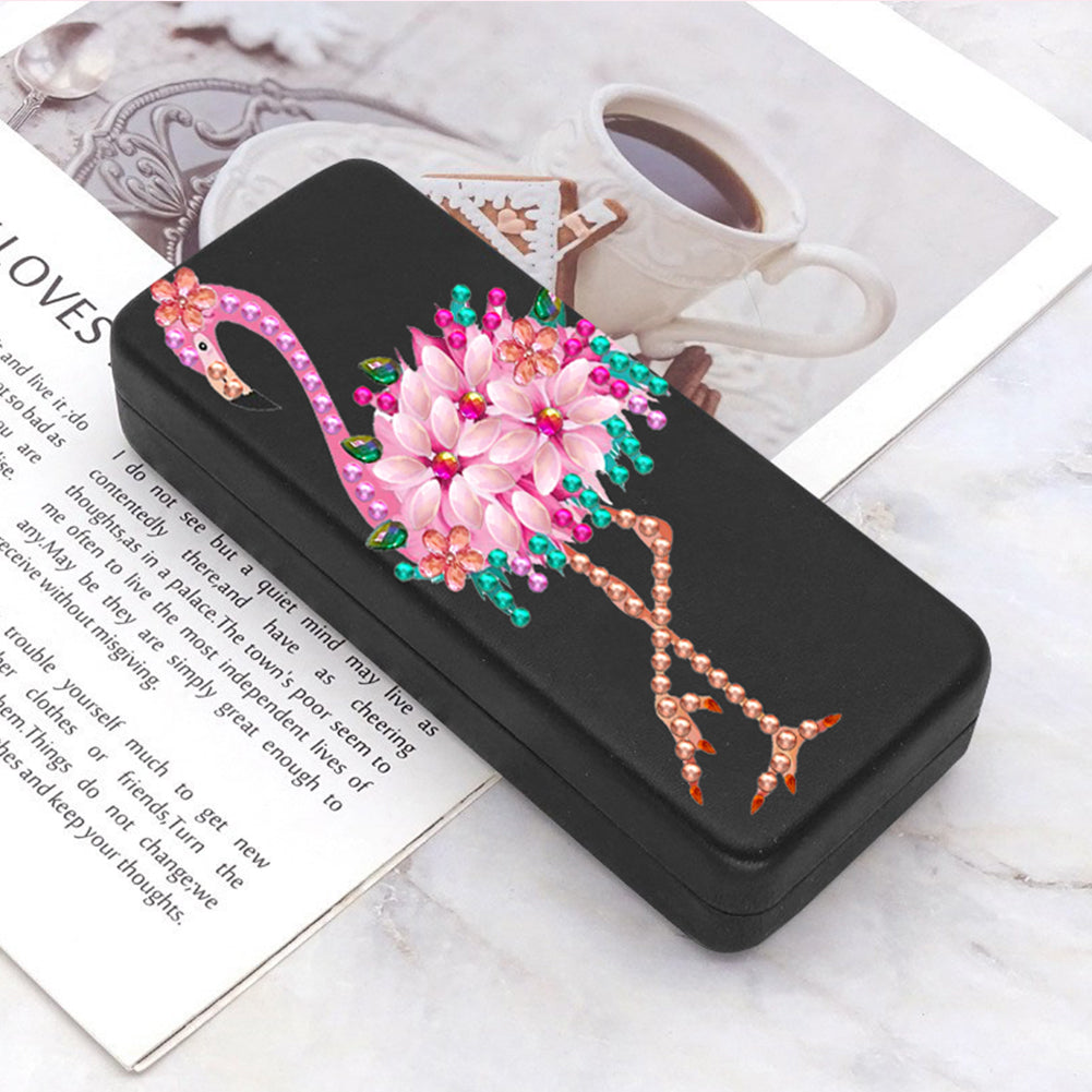 Bird Diamond Painting Eyeglasses Case Diamond Art Sunglasses Case for Beginners