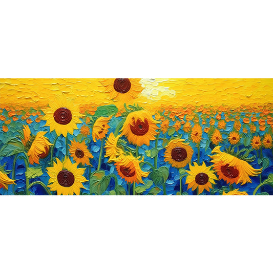 Sunflower - Full Round Drill Diamond Painting 70*30CM
