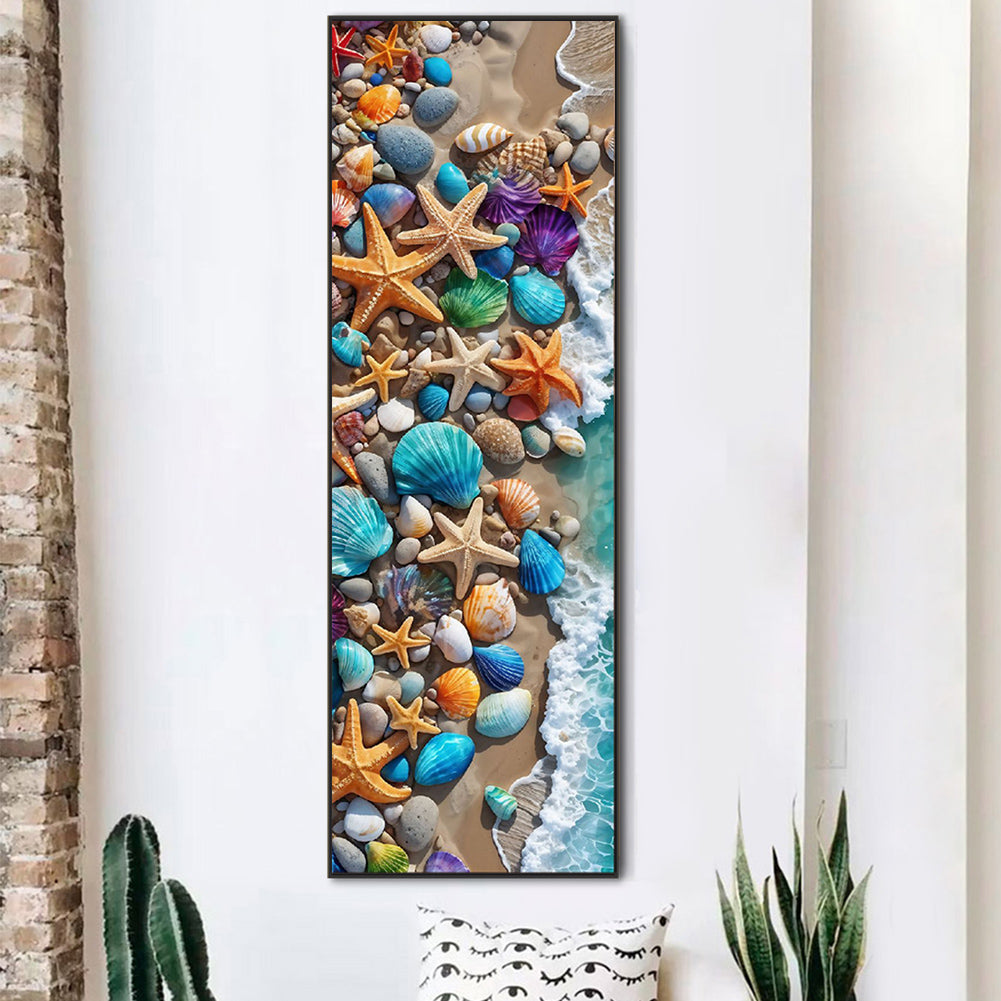 Beach Scenery - Full AB Round Drill Diamond Painting 30*90CM