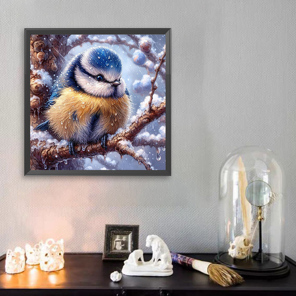 Small Animals In The Snow - Full Square Drill Diamond Painting 30*30CM