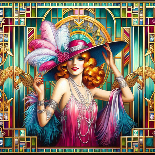 Modern Girl - Full Square Drill Diamond Painting 40*40CM