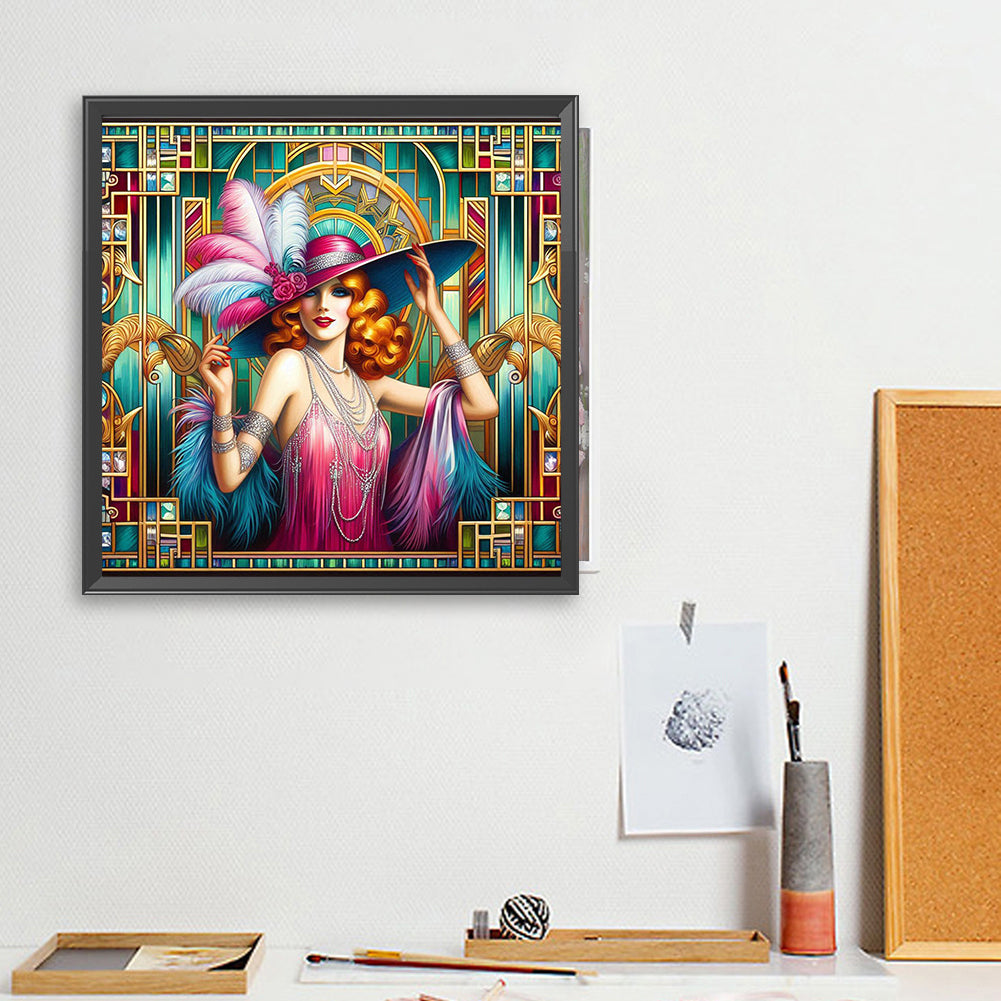 Modern Girl - Full Square Drill Diamond Painting 40*40CM