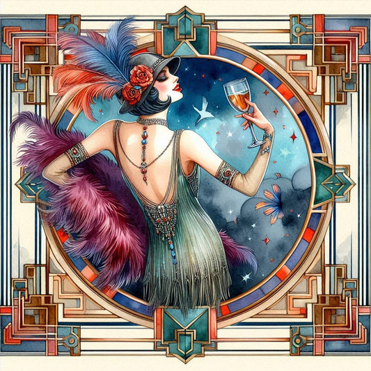 Modern Girl - Full Square Drill Diamond Painting 40*40CM