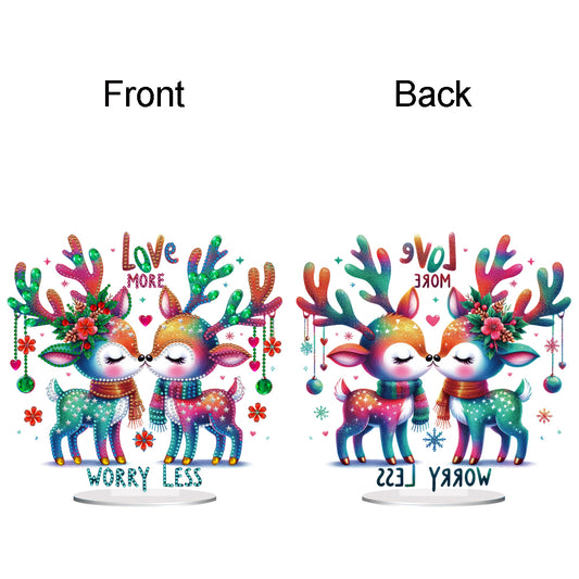 Acrylic Special Shape Rainbow Horse Rhinestones Desktop Ornaments (KJ0310)