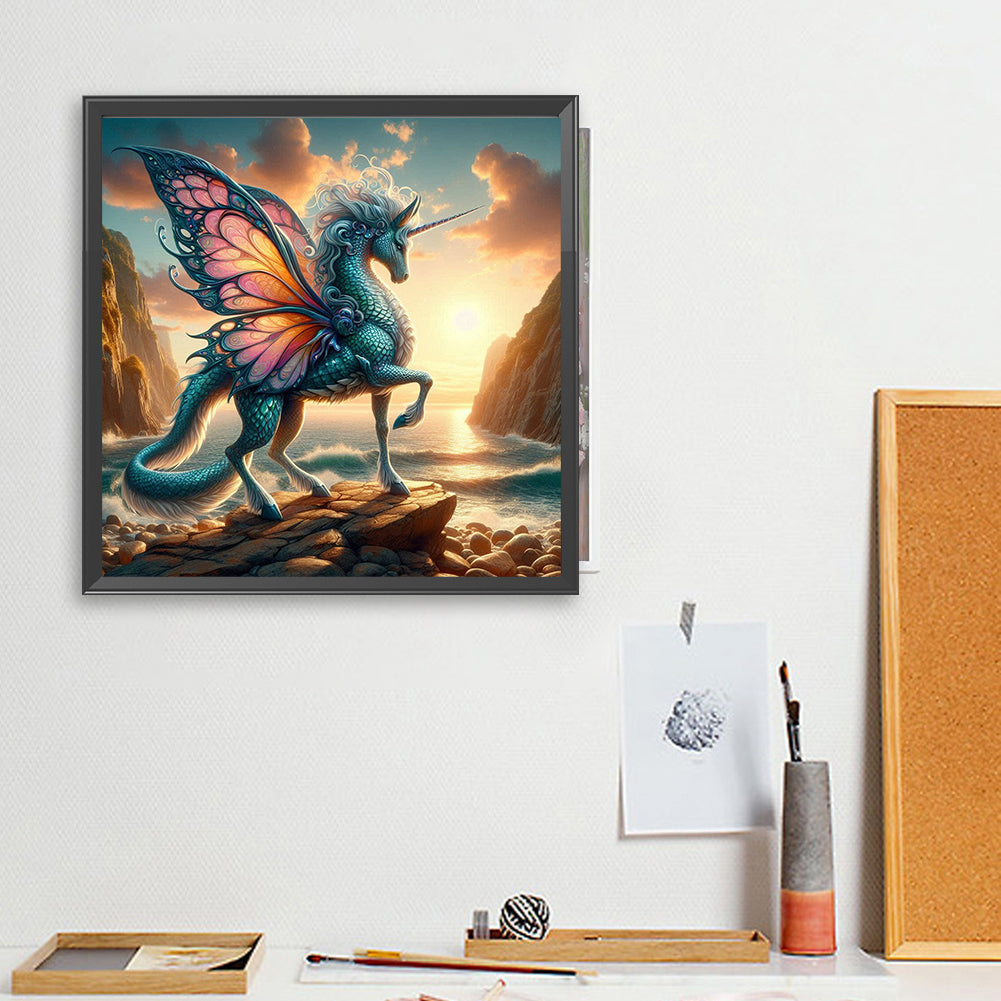 Unicorn Mythical Beast - Full Square Drill Diamond Painting 40*40CM