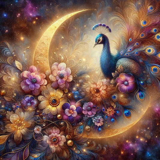 Fantasy Peacock - Full Square Drill Diamond Painting 40*40CM