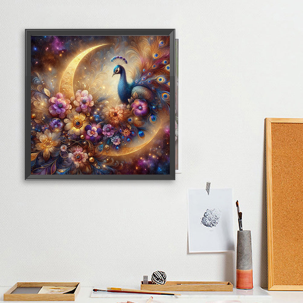 Fantasy Peacock - Full Square Drill Diamond Painting 40*40CM