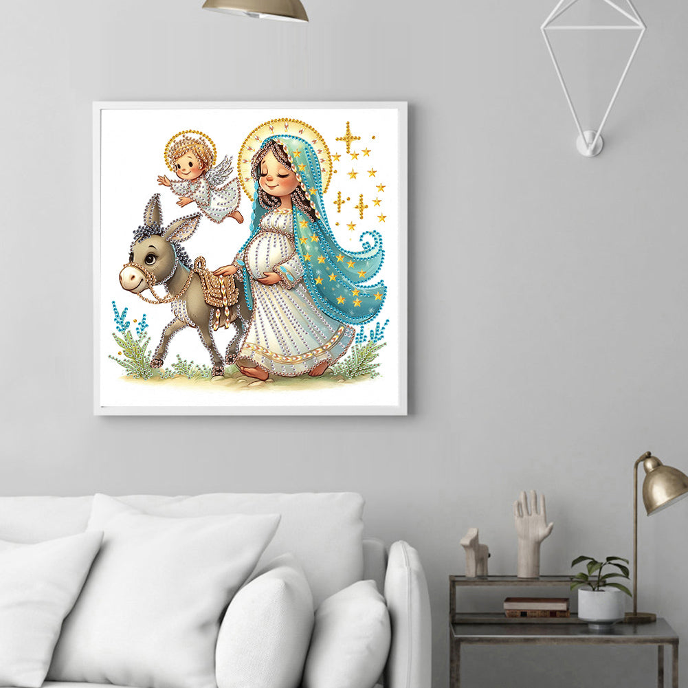 Our Lady - Partial Special-Shaped Drill Diamond Painting 30*30CM