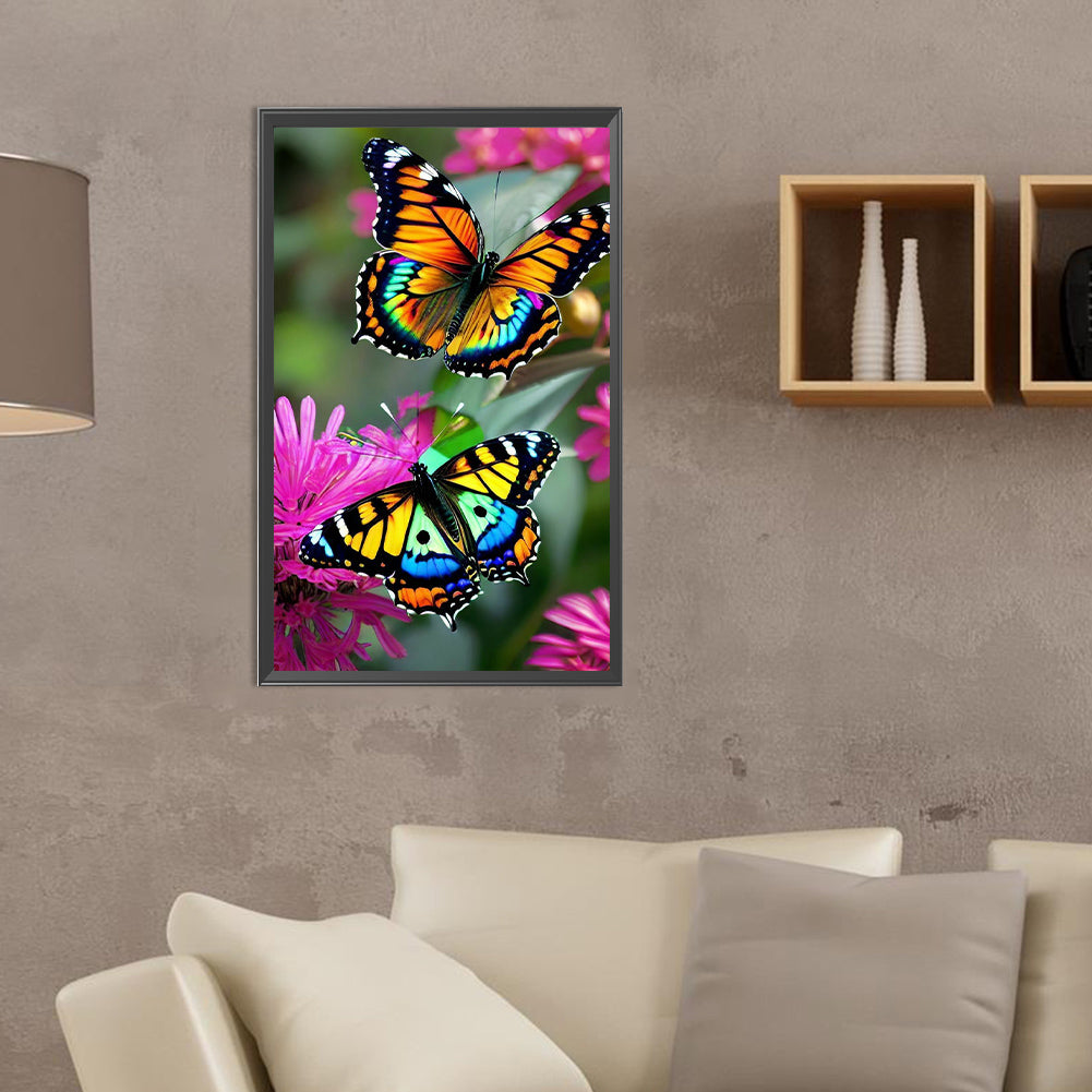 Butterfly - Full Round Drill Diamond Painting 30*50CM