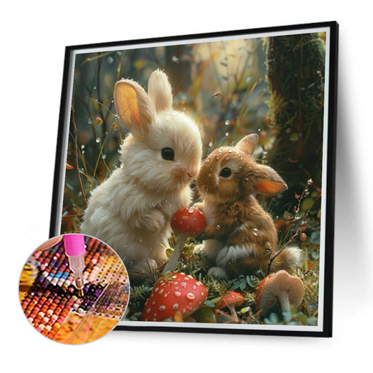 Rabbit - Full Round Drill Diamond Painting 40*40CM