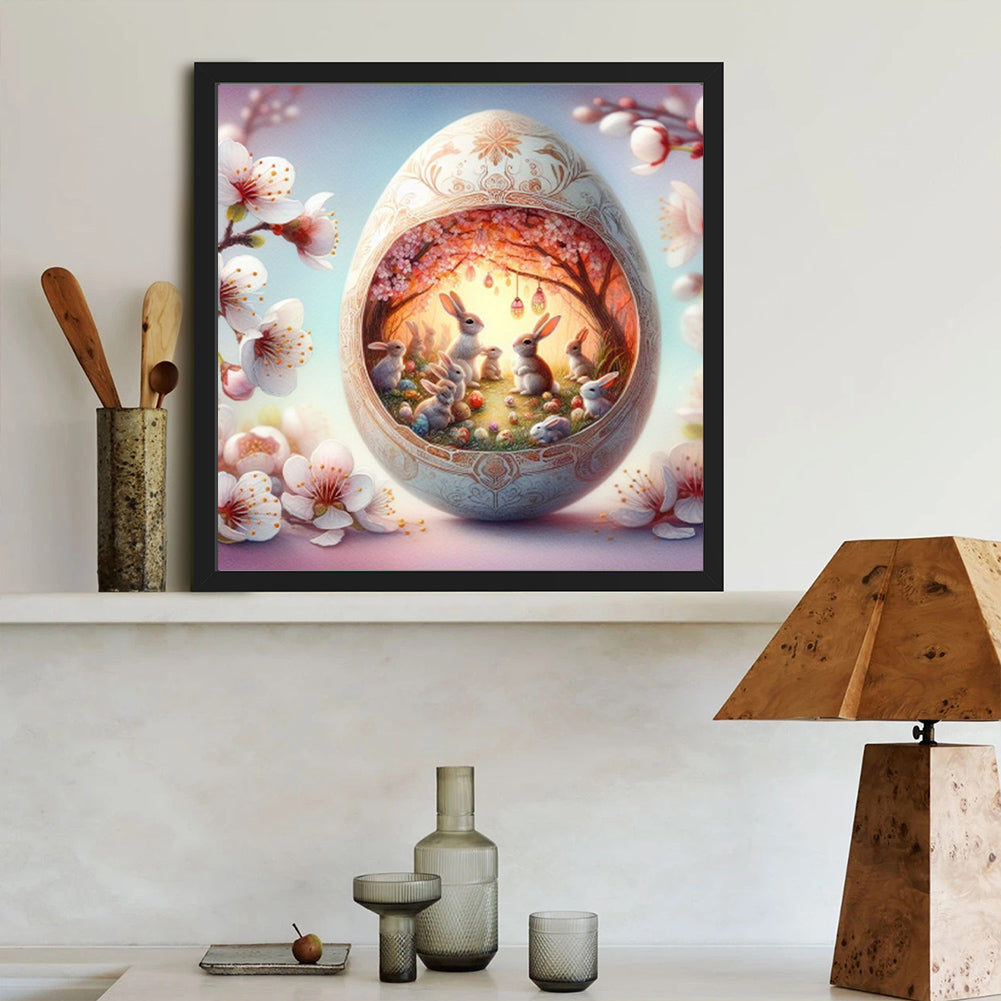 Easter Egg Bunny - Full Round Drill Diamond Painting 40*40CM