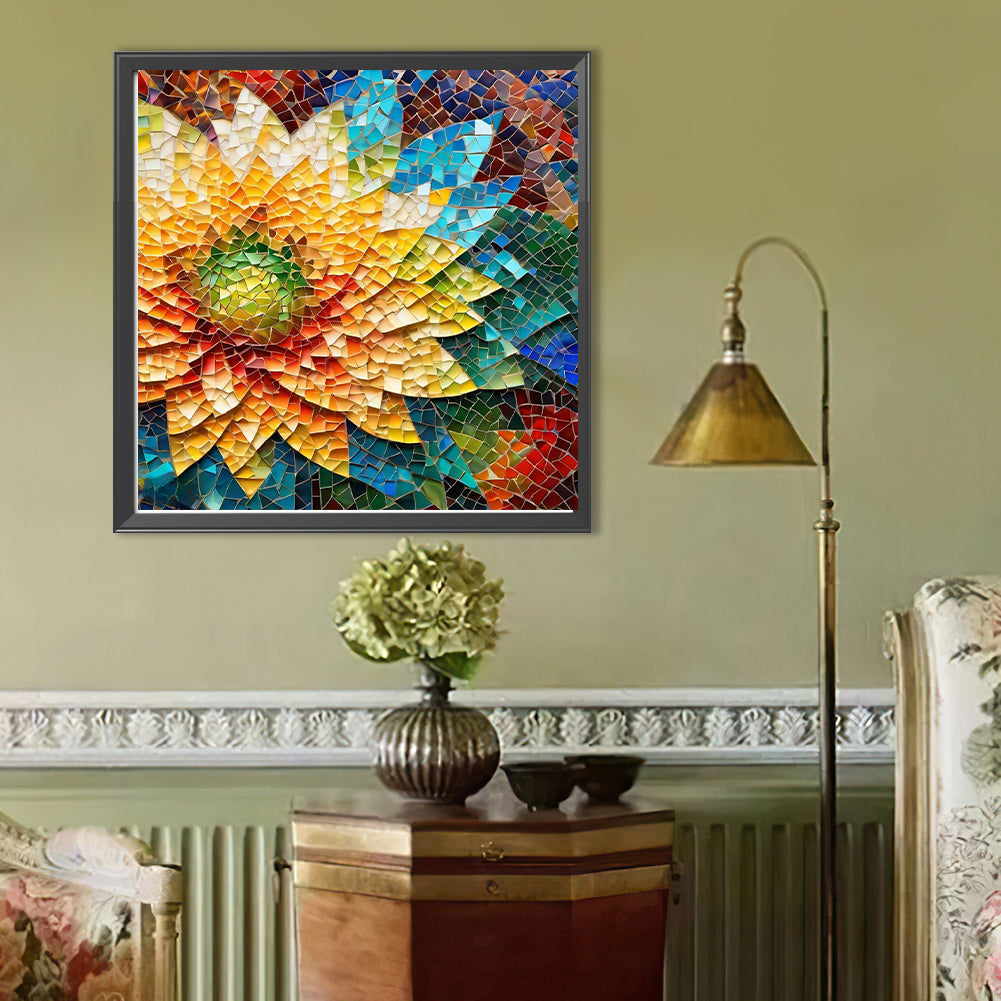 Glass Fragments Painting - Full Round Drill Diamond Painting 40*40CM