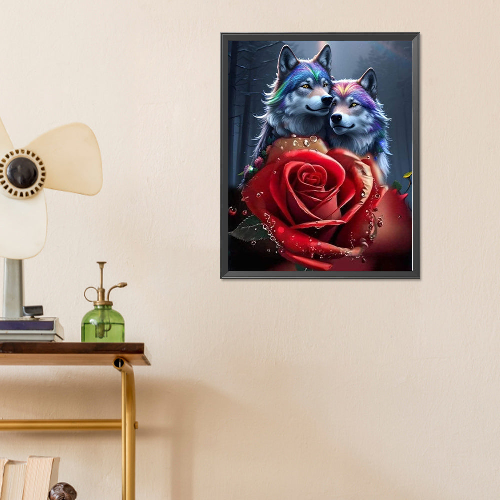 Wolf - Full Round Drill Diamond Painting 40*50CM