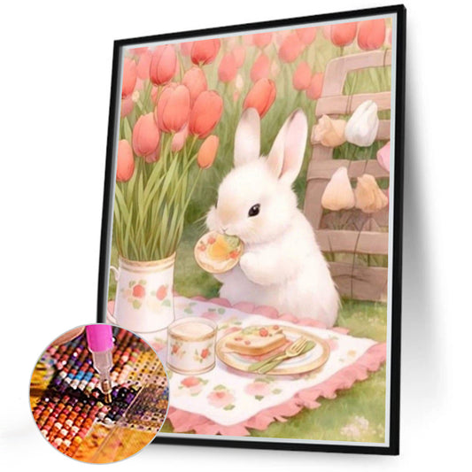 Rabbit - Full Round Drill Diamond Painting 40*50CM