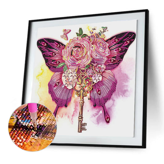 Butterfly - Special Shaped Drill Diamond Painting 30*30CM