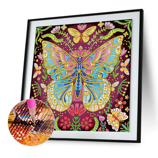 Butterfly - Special Shaped Drill Diamond Painting 30*30CM