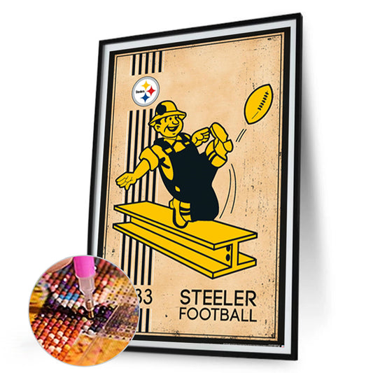 Pittsburgh Steelers Olive - Full Round Drill Diamond Painting 30*45CM
