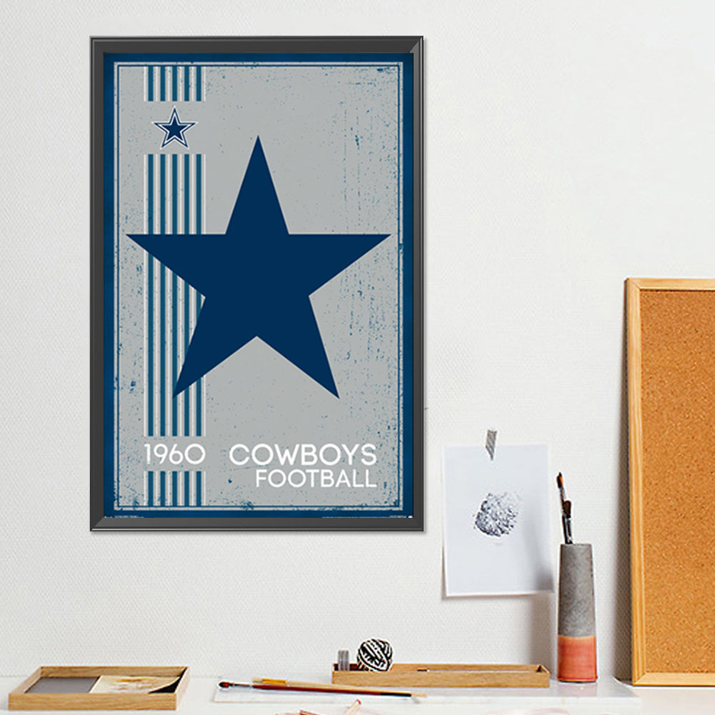 Dallas Cowboys Olive - Full Round Drill Diamond Painting 30*45CM