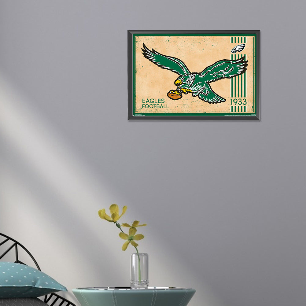 Philadelphia Eagles Olive - Full Round Drill Diamond Painting 45*30CM