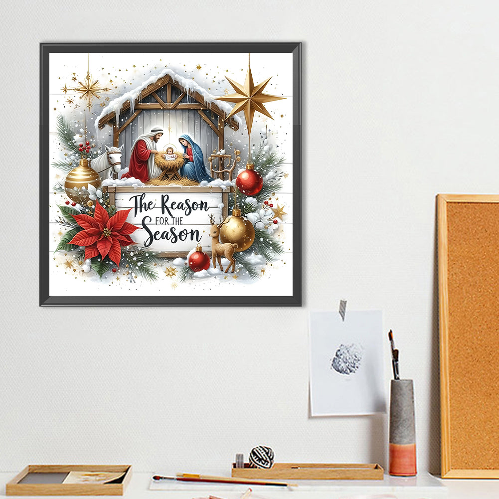 Christmas - Full Round Drill Diamond Painting 40*40CM