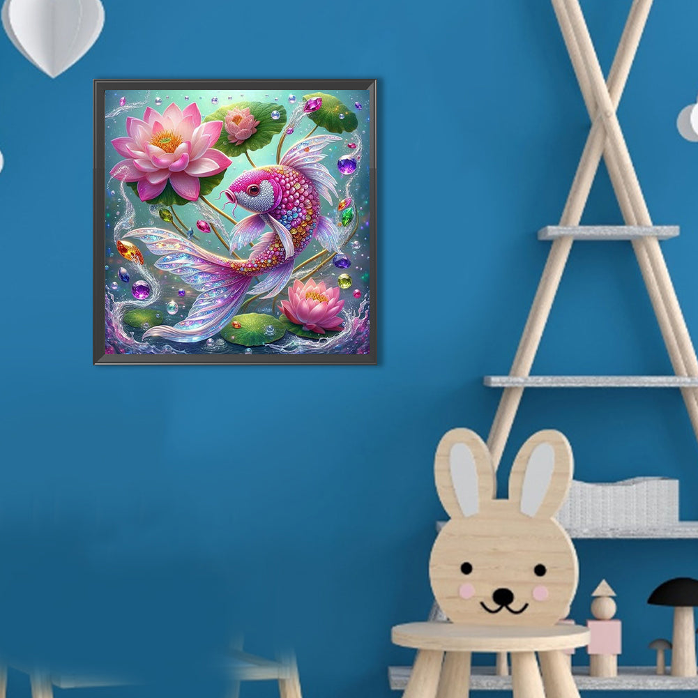 Lotus Koi - Full Round Drill Diamond Painting 30*30CM