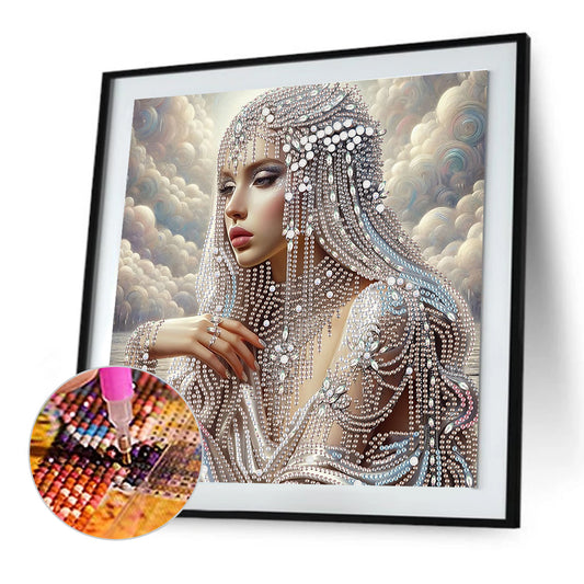 Gorgeous And Elegant Lady - Special Shaped Drill Diamond Painting 30*30CM