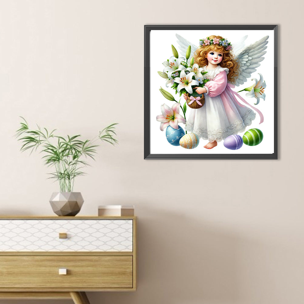 Easter Angel - Full Round Drill Diamond Painting 30*30CM